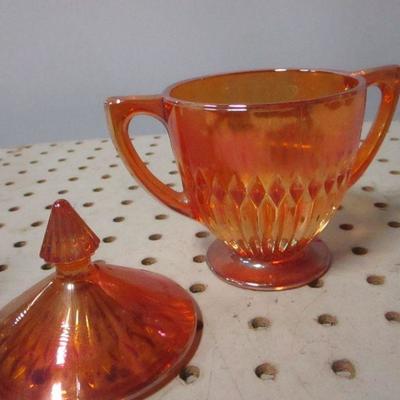 Lot 21 - Carnival Glass Candy Dish