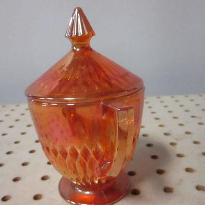 Lot 21 - Carnival Glass Candy Dish