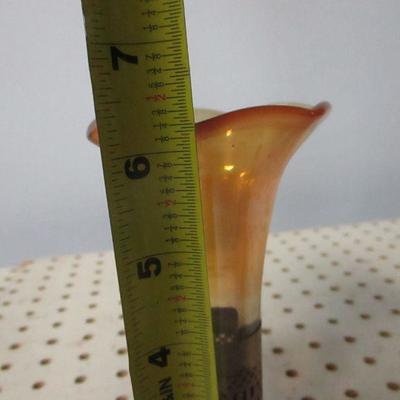 Lot 26 - Carnival Glass Bud Vase With Stand