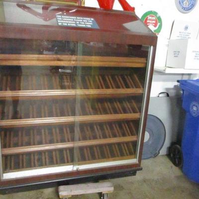 Lot 27 - Large Wine Humidor Store Display Cabinet 