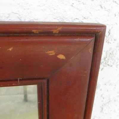 Lot 31 - Wooden Mirror 25 3/8" x 33 5/8"