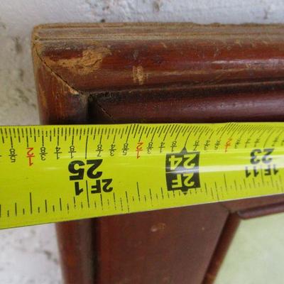 Lot 31 - Wooden Mirror 25 3/8" x 33 5/8"