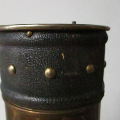Lot 52 - Copper Spittoons & Liquor Decanter Brass Glass Bar Music Box Golf Bag