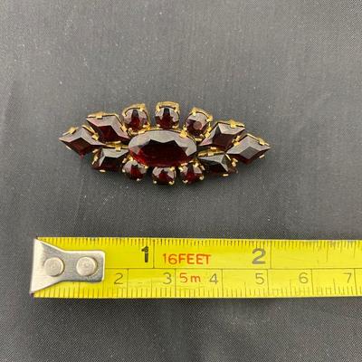 .20. 20s Bohemian Garnet Brooch