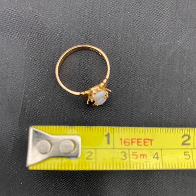 .24. Victorian Opal and Bohemian Garnet Ring