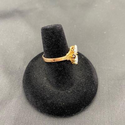 .24. Victorian Opal and Bohemian Garnet Ring