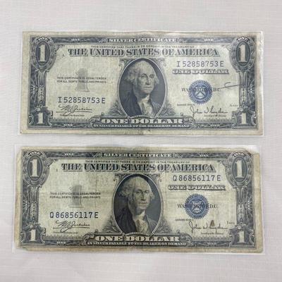 .32. Two 1935 C Silver Certificates