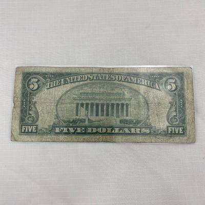 .36. Five Dollar Silver Certificate