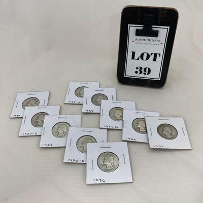 .39. Ten Silver Quarters