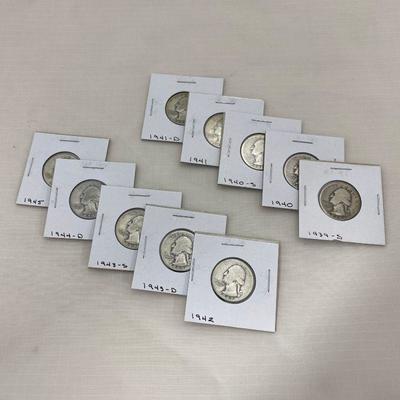 .40. Ten Silver Quarters