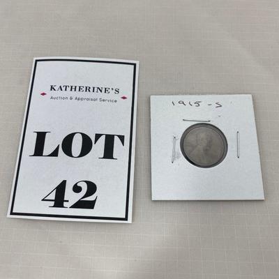 .42. 1915 S Wheat Penny