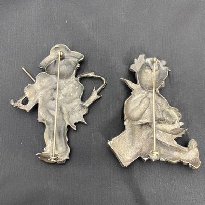 .51. Hummel & Other Pewter Brooches