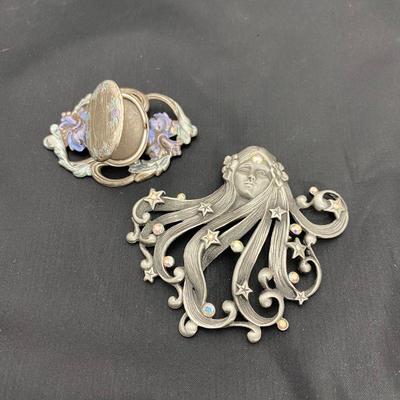 .51. Hummel & Other Pewter Brooches