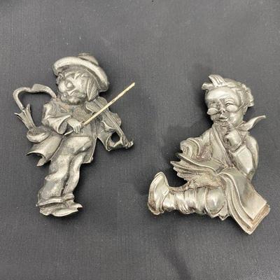 .51. Hummel & Other Pewter Brooches