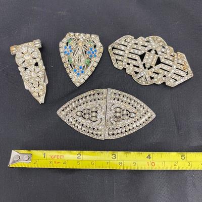 .54. Rhinestone Brooches