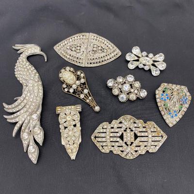 .54. Rhinestone Brooches