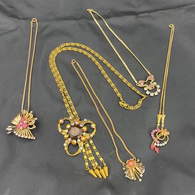 .61. Vintage Gold-Tone Necklaces