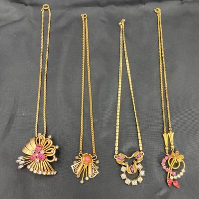 .61. Vintage Gold-Tone Necklaces