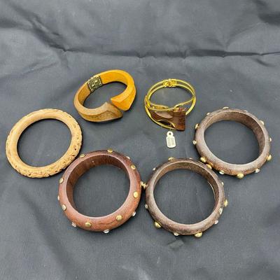 .65. Vintage Wood Bangles