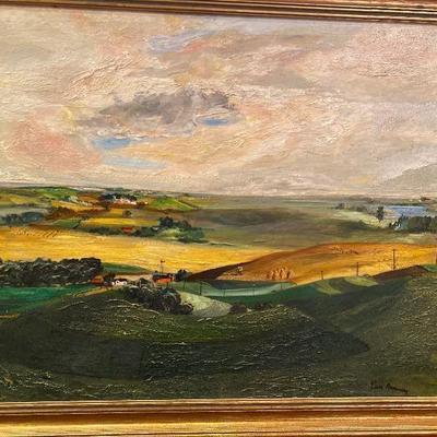 151: Original Oil on Board of Landscape by Glen Ranney 