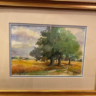 157: Original Watercolor â€œOld Oaksâ€ by Jean Ranney Smith 