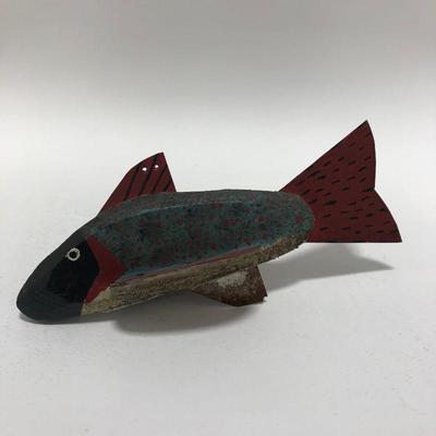 .97. Vintage Folk Art Fish Decoy