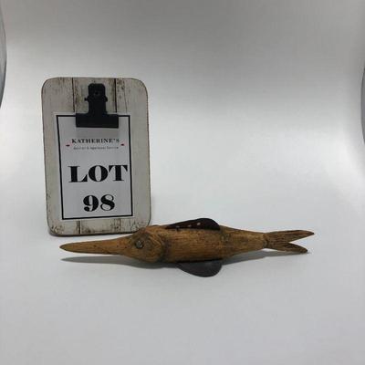 .98. Vintage Fish Decoy