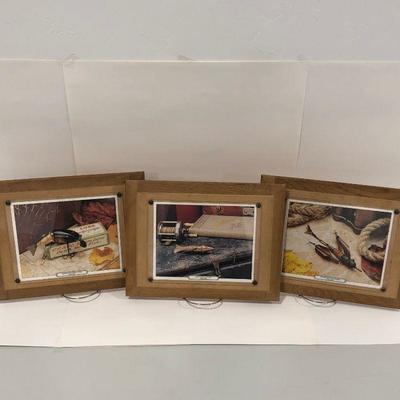 .101. Three Fishing Lure Prints
