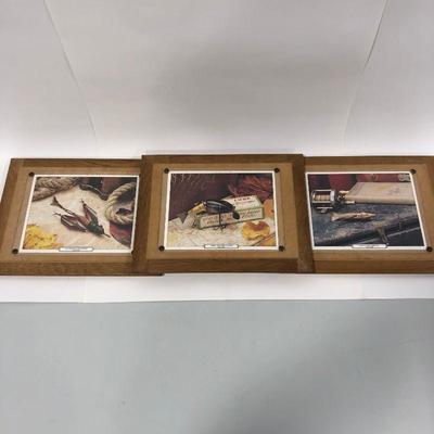 .101. Three Fishing Lure Prints