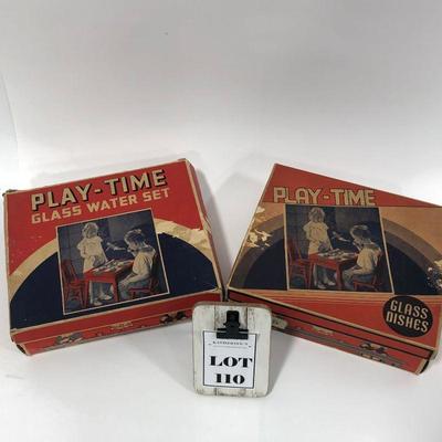 .110. Vintage Play-Time Sets