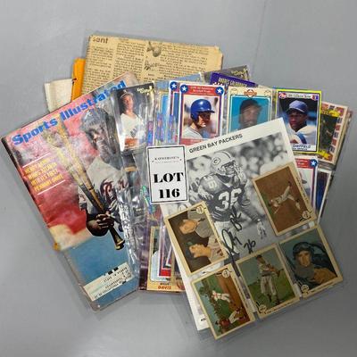 .116. Mixed Baseball Paper Lot