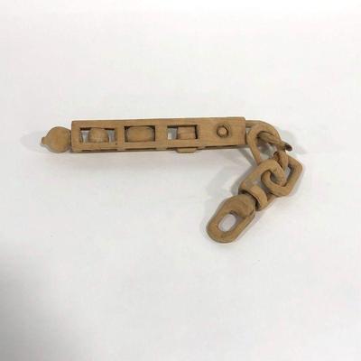 .117. Folk Art Wooden Chain