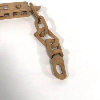 .117. Folk Art Wooden Chain
