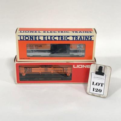 .120. Two Vintage Lionel Train Cars