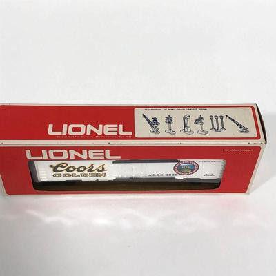.122. Vintage Lionel Train Cars, Coors