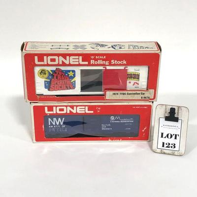 .123. Two Vintage Lionel Cars