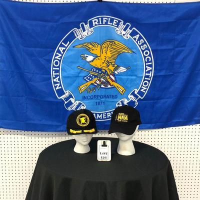 .125. NRA Hats & Flag