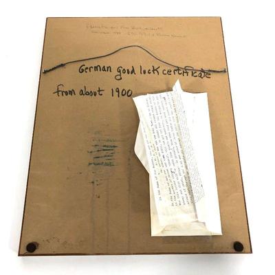 .129. German Good Luck Certificate
