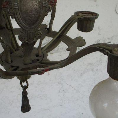 Lot 64 -  Riddle CO Light Fixture Chandelier