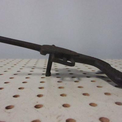 Lot 66 - Boot Jack The American Bull Dog Cast Iron Gun Western Cowboy