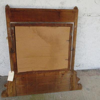 Lot 72 - Oak Dresser Mirror