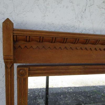 Lot 72 - Oak Dresser Mirror