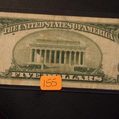 1953 A $5 Silver Certificate  155