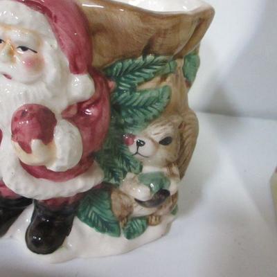 Lot 97 - Christmas Mugs & Plates & Decorations