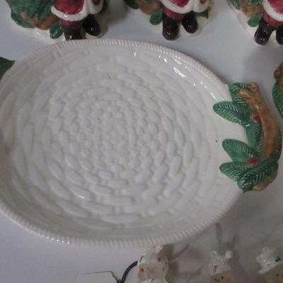 Lot 97 - Christmas Mugs & Plates & Decorations
