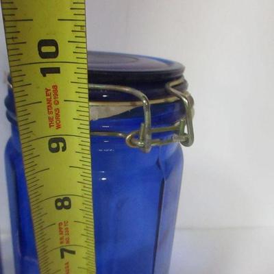 Lot 100 - Blue Decanters 