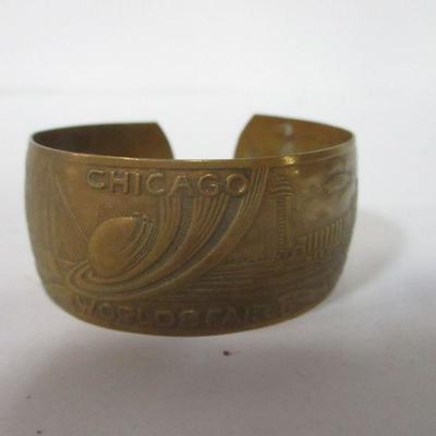 Lot 112 - 1934 Chicago Worldâ€™s Fair Cuff Bracelet 