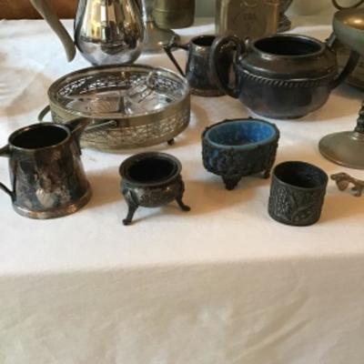 159 Lot of Silver Plated Hollowware