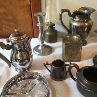 159 Lot of Silver Plated Hollowware