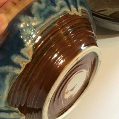 160    5 Pieces of Handmade Pottery (4 Signed )